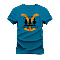 Camiseta Estampada 100% Algodão Unissex T-shirt Confortável Faroeste