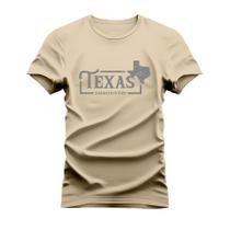 Camiseta Estampada 100% Algodão Unissex T-shirt Confortável Texa Map - Vida Country