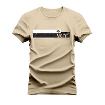 Camiseta Estampada 100% Algodão Unissex T-shirt Confortável V C Y Casual