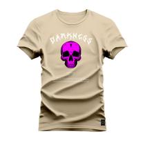 Camiseta Estampada Algodão Confortável 30.1 Penteada Barknes