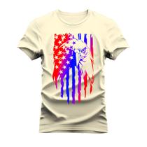 Camiseta Estampada Algodão Confortável T-Shirt Aguia Cores - Vida Country