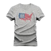 Camiseta Estampada Algodão Confortável T-Shirt Texas States