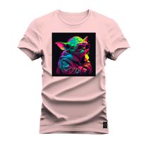 Camiseta Estampada Algodão Premium Confortável Alienigena Sabio