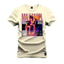 Camiseta Estampada Algodão Premium Confortável Anjo Capa