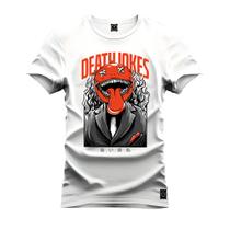 Camiseta Estampada Algodão Premium Confortável Death Lonkes
