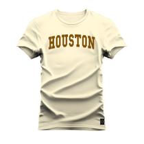 Camiseta Estampada Algodão Premium Confortável Houston