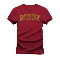 Camiseta Estampada Algodão Premium Confortável Houston