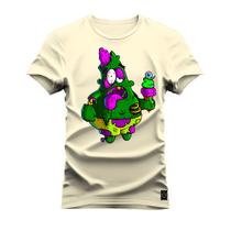 Camiseta Estampada Algodão Premium Confortável Patricks Sorvete