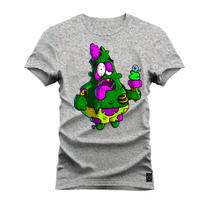 Camiseta Estampada Algodão Premium Confortável Patricks Sorvete