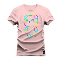 Camiseta Estampada Algodão Premium Confortável Style Urso