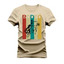 Camiseta Estampada Algodão Unissex Macia Rodeo