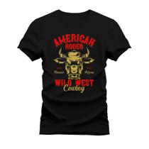 Camiseta Estampada Algodão Varias Cores Wild West