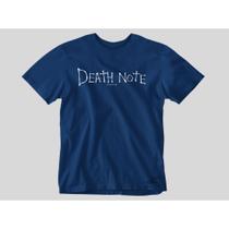 Camiseta estampada anime Death Note escrito Estampado Unissex Camisa 100% Algodão Ref 201