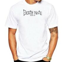 Camiseta estampada anime Death Note escrito Estampado Unissex Camisa 100% Algodão Ref 201