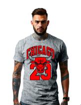 Camiseta Estampada Basquete Chicago 23 Unissex Malha 100% Algdao Linha Premium