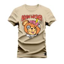 Camiseta Estampada Confortável Premium Macia Brain Walsher