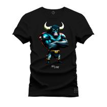 Camiseta Estampada Confortável Premium Macia Touro Furioso