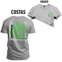 Camiseta Estampada Confortável Premium Macia Urso Pimpnes Frente e Costas