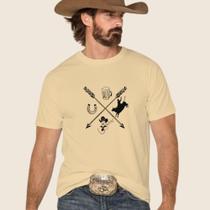 Camiseta Estampada Country Flechas Modinha Cowboy Rodeio