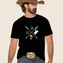 Camiseta Estampada Country Flechas Modinha Cowboy Rodeio