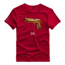 Camiseta Estampada Desert Eagle Gold Gun Coleção Shap Life