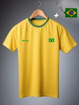 Camiseta Estampada Dry Fit Brasil Moda Copa 2026