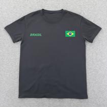 Camiseta Estampada Dry Fit Moda Copa 2026 Brasil