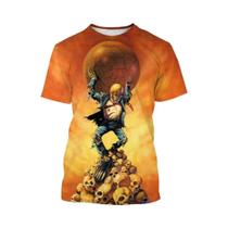 Camiseta Estampada Em 3D Da Banda Punk Rock Megadeth Para Homens E Mulheres, Casual De Verão Com