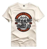 Camiseta Estampada Estrada Route 66 Harley Algodão Premium