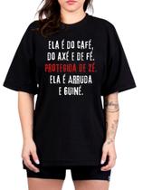 Camiseta Estampada Feminina Zé Pilintra Umbanda Candomblé Saravá Axé Macumba Quimbanda Basica Algodão