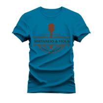 Camiseta Estampada Gola Redonda Confortável Sertanejo & Viola