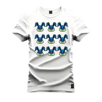 Camiseta Estampada Malha Premium T-Shirt Coelinhos Multiplicados