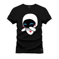 Camiseta Estampada Malha Premium T-Shirt Robozinho Fofo