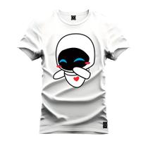 Camiseta Estampada Malha Premium T-Shirt Robozinho Fofo