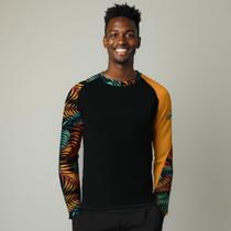 Camiseta Estampada Masculina Uv Manga Longa Ideal Inverno/Verão