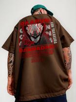 Camiseta Estampada Okarun Dandadan Anime Algodão Oversized Camiseta Estampada Okarun Dandadan Anime Algodão Oversized