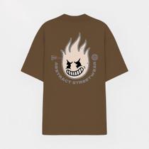 Camiseta Estampada Over StreetWear Abstract Fluer Naw Street Camiseta Estampada Over StreetWear Abstract Fluer Naw Street