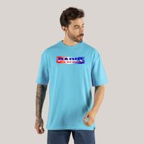 Camiseta Estampada Oversize Blusão Varias Cores Forma Grande Paris Band