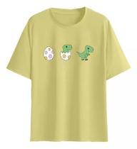 Camiseta Estampada Ovos Dinossauros Dino Egg Colors Cuteness