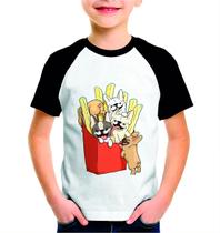 Camiseta Estampada Personalizada Manga Curta Infantil