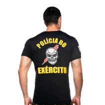 Camiseta Estampada Polícia do Exército Caveira Tamanho:G