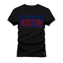 Camiseta Estampada Premium Algodão Belevin Boston