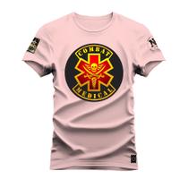 Camiseta Estampada Premium Algodão Combat Medical