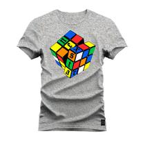 Camiseta Estampada Premium Algodão Cubo Nexstar Montado