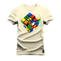 Camiseta Estampada Premium Algodão Cubo Nexstar Montado