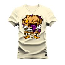 Camiseta Estampada Premium Algodão De Forma