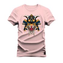 Camiseta Estampada Premium Algodão Guerreiro Leão