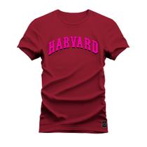 Camiseta Estampada Premium Algodão Harvard