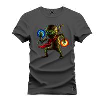 Camiseta Estampada Premium Algodão Mumia Poderes