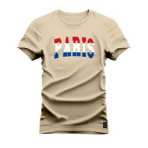 Camiseta Estampada Premium Algodão Paris